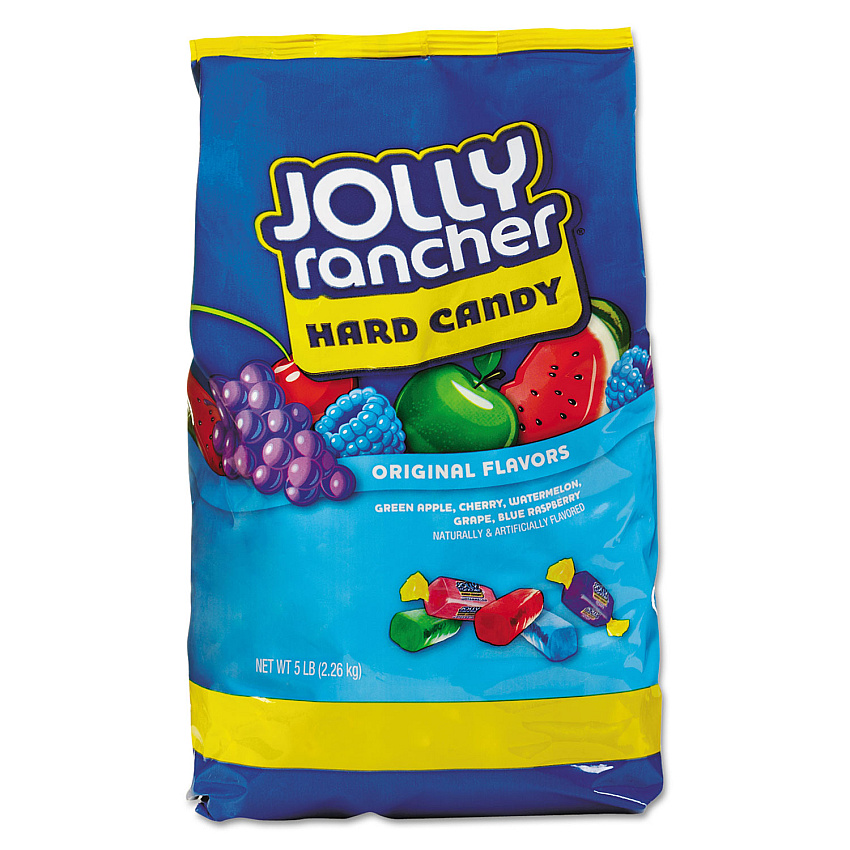 Jolly Rancher Original Hard Candy, Assorted Fruit Flavors, 5 lb Bag (JLR884243)