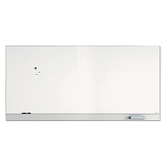 Iceberg Polarity Magnetic Dry Erase White Board, 96 x 46, White Surface, Silver Aluminum Frame (ICE31280)