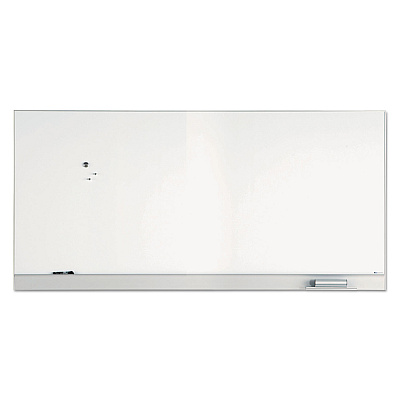 Iceberg Polarity Magnetic Dry Erase White Board, 96 x 46, White Surface, Silver Aluminum Frame (ICE31280)