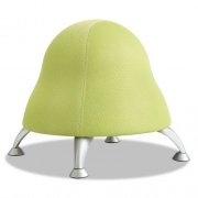 Safco Runtz Ball Chair, Backless, Supports Up to 250 lb, Sour Apple Green Seat, Silver Base (4755GS)