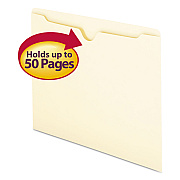 Smead Manila File Jackets, 1-Ply Straight Tab, Letter Size, Manila, 100/Box (SMD75410)