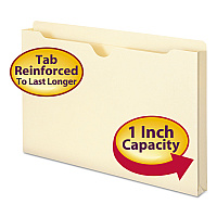 Smead Manila File Jackets, 2-Ply Straight Tab, Legal Size, Manila, 50/Box (SMD76520)