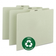 Smead 100% Recycled Monthly Top Tab File Guide Set, 1/3-Cut Top Tab, January to December, 8.5 x 11, Green, 12/Set (50365)