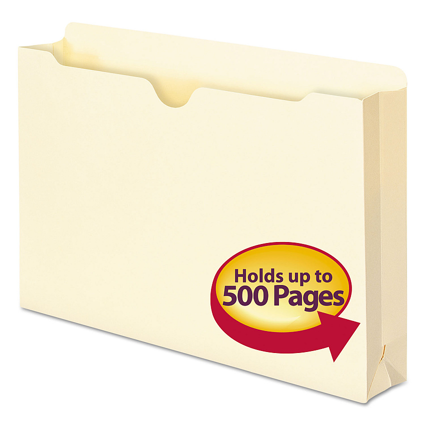 Smead Manila File Jackets, 1-Ply Straight Tab, Legal Size, Manila, 50/Box (SMD76470)