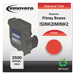 Innovera Remanufactured Red Postage Meter Ink, Replacement for IM-280 (ISINK2IMINK2), 2,500 Page-Yield