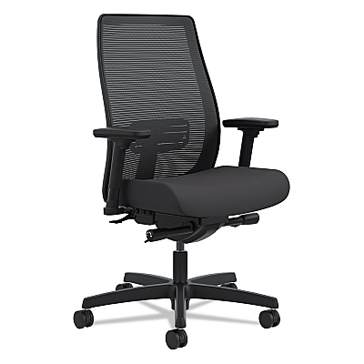HON Endorse Mesh Mid-Back Work Chair, Supports Up to 300 lb, 17.5" to 21.75" Seat Height, Black (HONLWIM2ACU10)