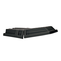 Rubbermaid Commercial Hinged Dome Tilt Truck Lid, 34.14 x 69.66 x 8.4, Black (RCP1317BLA)