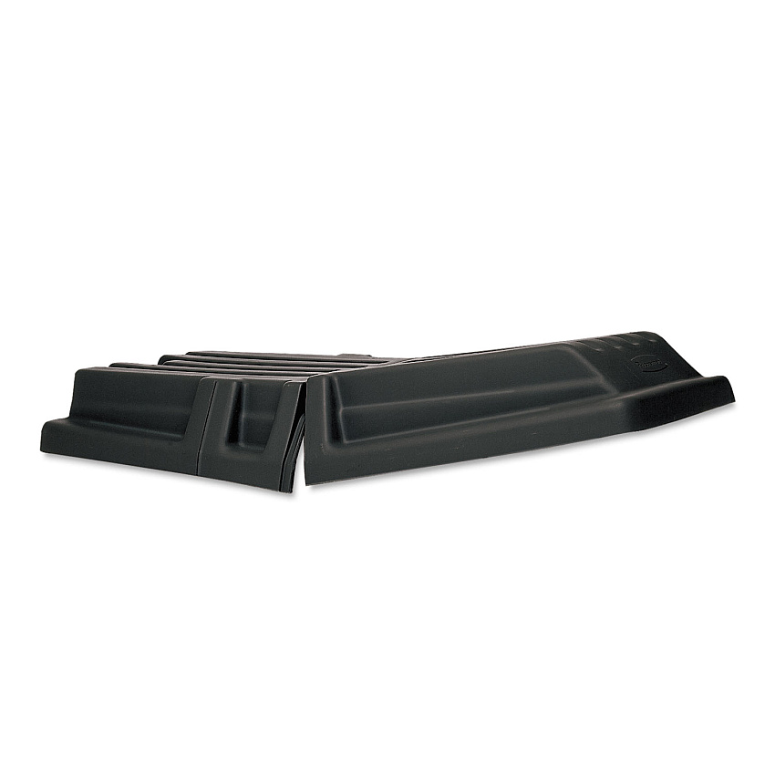 Rubbermaid Commercial Hinged Dome Tilt Truck Lid, 34.14 x 69.66 x 8.4, Black (RCP1317BLA)