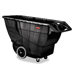 Rubbermaid Commercial Structural Foam Tilt Truck, 202 gal, 2,100 lb Capacity, Plastic, Black (RCP9T16BLA)