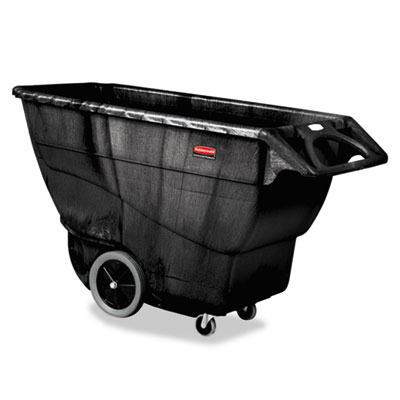 Rubbermaid Commercial Structural Foam Tilt Truck, 202 gal, 2,100 lb Capacity, Plastic, Black (RCP9T16BLA)