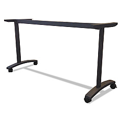 Alera Valencia Series Training Table T-Leg Base, 54w x 19.75d x 28.5h, Black (ALEVA7476BK)