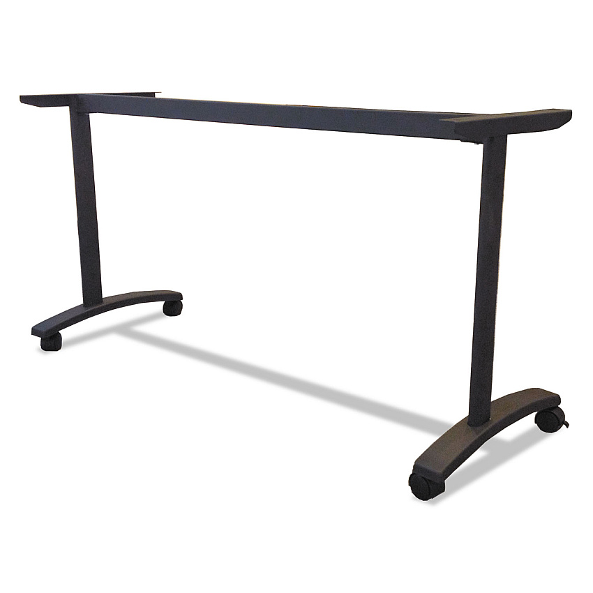 Alera Valencia Series Training Table T-Leg Base, 54w x 19.75d x 28.5h, Black (ALEVA7476BK)