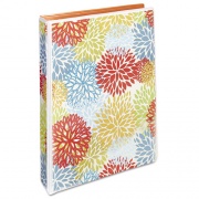 Avery Durable Mini Size Non-View Fashion Binder with Round Rings, 3 Rings, 1" Capacity, 8.5 x 5.5, Bright Floral/Orange (18447)