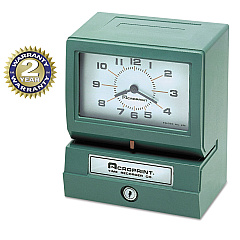 Acroprint Model 150 Heavy-Duty Time Recorder, Automatic Operation, Month/Date/0-23 Hours/Minutes Imprint, Green (ACP012070413)