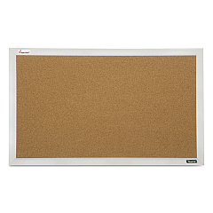 AbilityOne 7195015679517, SKILCRAFT Cubicle Cork Board, 21.5 x 32, Tan Surface, Silver Aluminum Frame