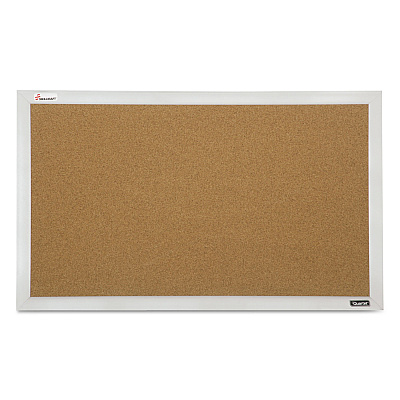 AbilityOne 7195015679517, SKILCRAFT Cubicle Cork Board, 21.5 x 32, Tan Surface, Silver Aluminum Frame