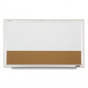 AbilityOne 7110015680402 SKILCRAFT Quartet Cubicle Combination Boards, 18 x 30, White Frame