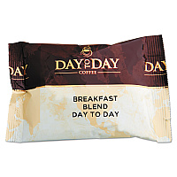 Day to Day Coffee 100% Pure Coffee, Breakfast Blend, 1.5 oz Pack, 42 Packs/Carton (PCO23003)