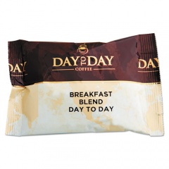 Day to Day Coffee 100% Pure Coffee, Breakfast Blend, 1.5 oz Pack, 42 Packs/Carton (23003)