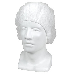 Proworks Bouffant Cap, Polyproplene, White, 24", 1000/cs, Case Of 1000 (DA-BC24WH)