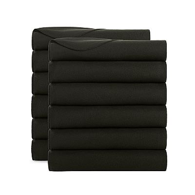Cozy Soft Polar Fleece Throw 50x60 Black (12pk), Case Of 12 (FLC-PLR-5060-BK)