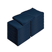 Mariposa Poly Spun Napkin 20x20 Navy Blue, Case Of 300 (NAP-NBLUE-SPUN-CS)