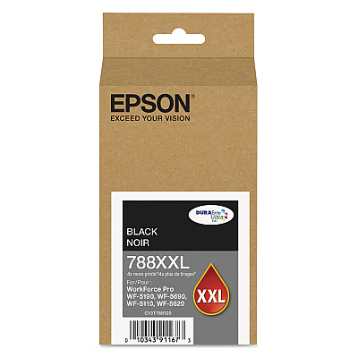 Epson T788XXL120 (788XXL) DURABrite Ultra XL PRO High-Yield Ink, Black