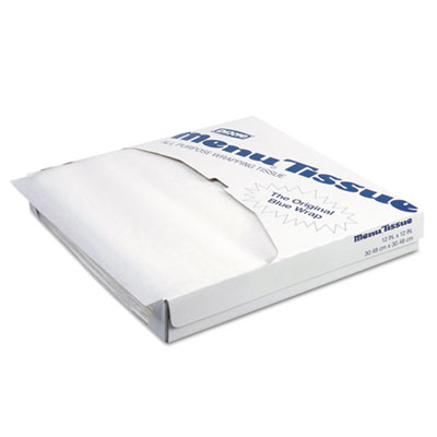 Dixie Menu Tissue Untreated Paper Sheets, 12 x 12, White, 1,000/Pack, 10 Packs/Carton (DXE862491)