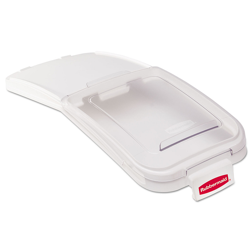 Rubbermaid Commercial ProSave Bin Replacement Lid and Scoop, For 3600-88 ProSave Bin, 12.13 x 29 x 1.9, Clear, Plastic (RCP9F77)