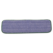 Rubbermaid Commercial Microfiber Wet Mopping Pad, 18.5" x 5.5" x 0.5", Green, 12/Carton (RCPQ410GRECT)