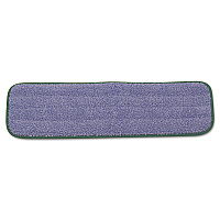 Rubbermaid Commercial Microfiber Wet Mopping Pad, 18.5" x 5.5" x 0.5", Green, 12/Carton (RCPQ410GRECT)
