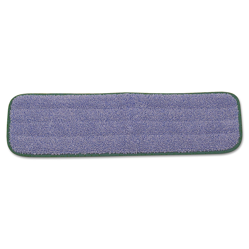 Rubbermaid Commercial Microfiber Wet Mopping Pad, 18.5" x 5.5" x 0.5", Green, 12/Carton (RCPQ410GRECT)