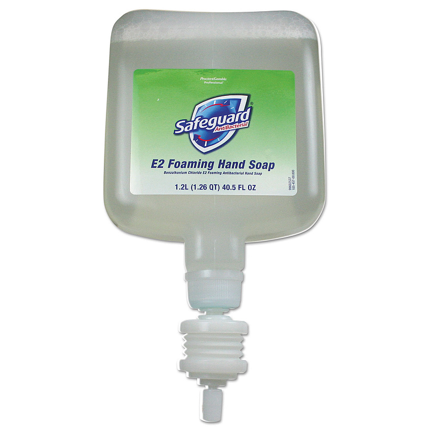 Safeguard Professional Antibacterial Foam Hand Soap Refill, E-2 Formula, Unscented, 1,200 mL, 4/Carton (PGC47434)