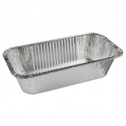 Pactiv Evergreen Aluminum Steam Table Pan, One-Third Size Deep Loaf Pan, 3" Deep, 5.9 x 8.04, 200/Carton (Y6062XH)