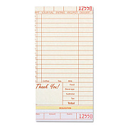 AmerCareRoyal Guest Check Loose-Pack Refill, 15 Lines, Three-Part Carbonless, 4.2 x 8.5, 200 Forms/Pad, 10 Pads/Carton (RPPGC49973)