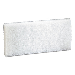3M Doodlebug Scrub Pad, 4.63 x 10, White, 5/Pack, 4 Packs/Carton (MMM08003)