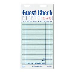 AmerCareRoyal Guest Check Pad, 17 Lines, Two-Part Carbon, 3.5 x 6.7, 50 Forms/Pad, 50 Pads/Carton (RPPGC60002)