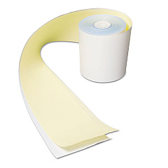 AmerCareRoyal No Carbon Register Rolls, 3" x 90 ft, White/Yellow, 30/Carton (RPPCR2300)