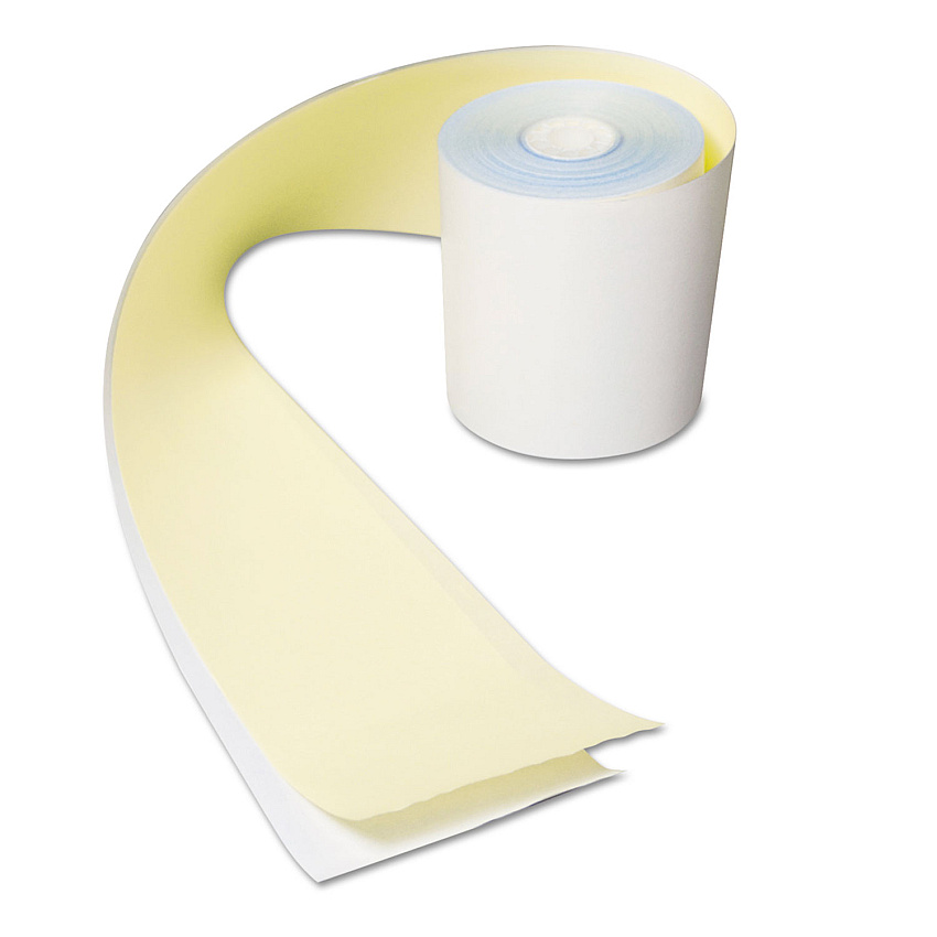 AmerCareRoyal No Carbon Register Rolls, 3" x 90 ft, White/Yellow, 30/Carton (RPPCR2300)