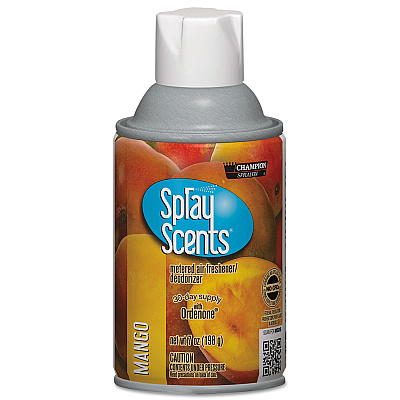 Chase Products Champion Sprayon SPRAYScents Metered Air Freshener Refill, Mango, 7 oz Aerosol Spray, 12/Carton (CHP5192)