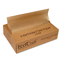 Bagcraft EcoCraft Interfolded Soy Wax Deli Sheets, 8 x 10.75, 500/Box, 12 Boxes/Carton (BGC016008)