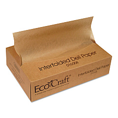 Bagcraft EcoCraft Interfolded Soy Wax Deli Sheets, 8 x 10.75, 500/Box, 12 Boxes/Carton (BGC016008)