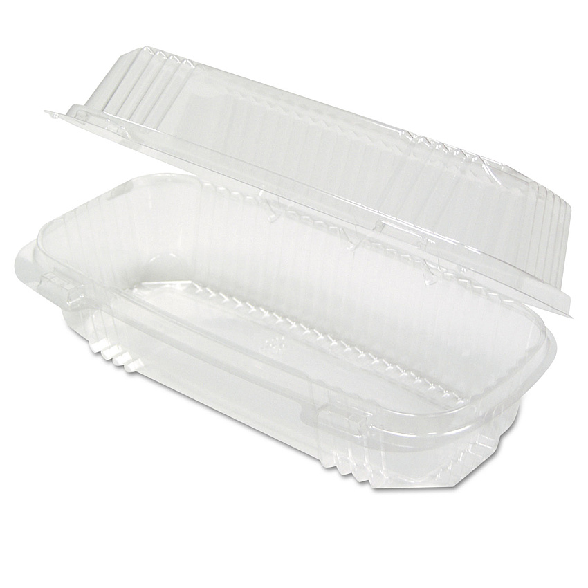 Pactiv Evergreen ClearView SmartLock Hinged Lid Container, 23 oz, 8.5 x 4 x 2.5, Clear, Plastic, 250/Carton (PCTYCI81048)