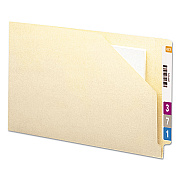 Smead End Tab Jackets with Reinforced Tabs, Straight Tab, Legal Size, 11-pt Manila, 100/Box (SMD76700)