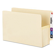 Smead Manila End Tab TUFF Pockets, 5.25" Expansion, Letter Size, Manila, 10/Box (SMD75160)