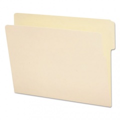 Smead Heavyweight Manila End Tab Folders, 9" High Front, 1/3-Cut Tabs: Top, Letter Size, 0.75" Expansion, Manila, 100/Box (24135)