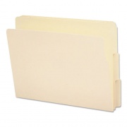 Smead End Tab File Folder, 1/3-Cut Tabs: Assorted, Letter Size, 0.75" Expansion, Manila, 100/Box (24130)