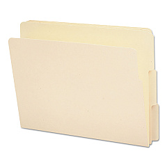 Smead End Tab File Folder, 1/3-Cut Tabs: Assorted, Letter Size, 0.75" Expansion, Manila, 100/Box (SMD24130)