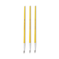 Crayola Watercolor Brush Set, Size 2, Camel-Hair Blend, Round Profile, 3/Pack (CYO051127002)