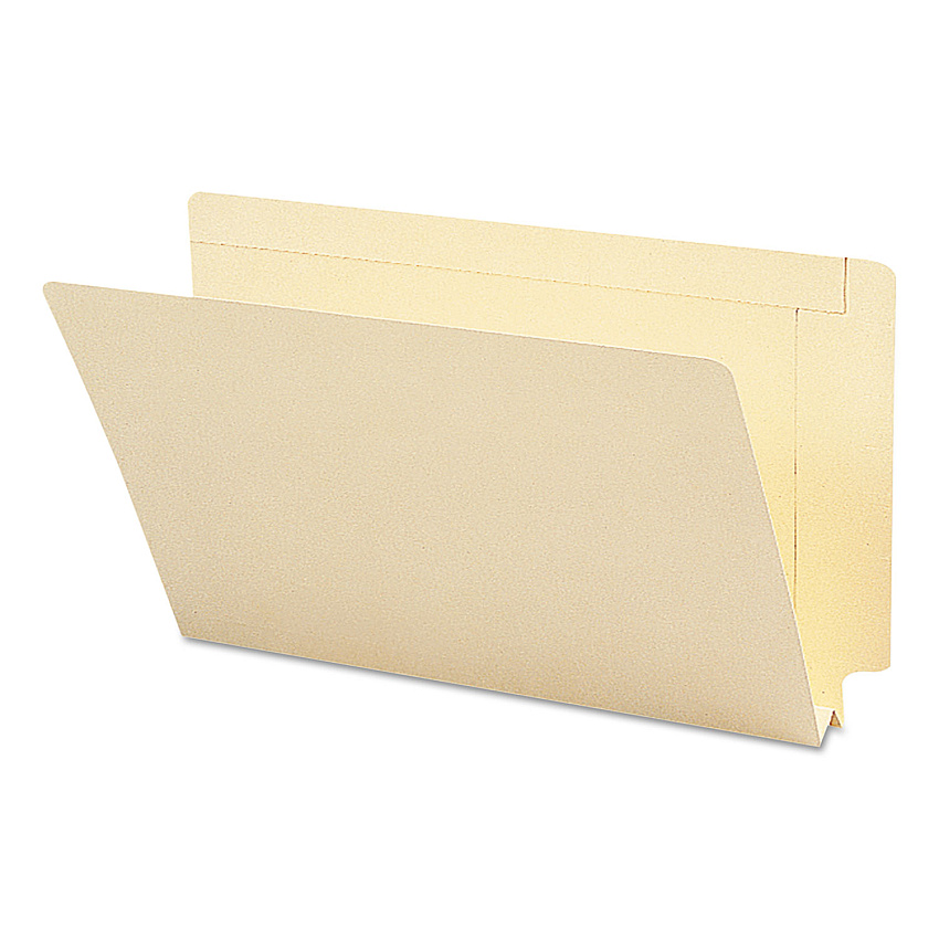 Smead Heavyweight Manila End Tab Expansion Folders, Straight Tabs, Legal Size, 1.5" Expansion, Manila, 50/Box (SMD27275)